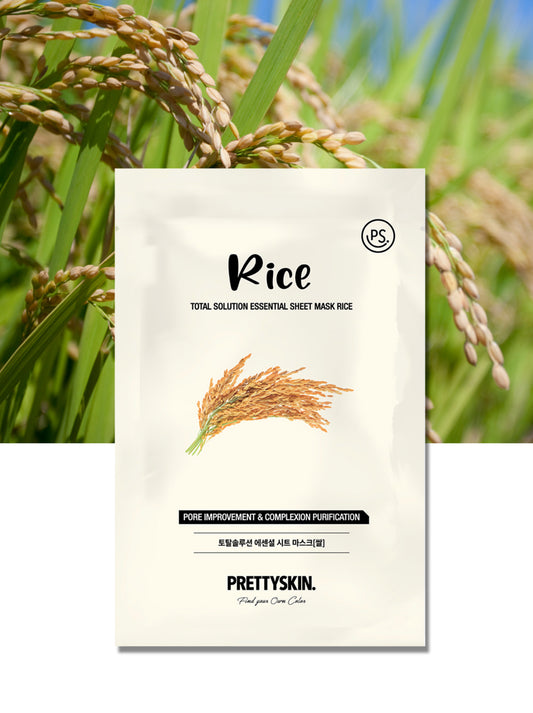RICE SOLUTION ESSENTIAL SHEET MASK