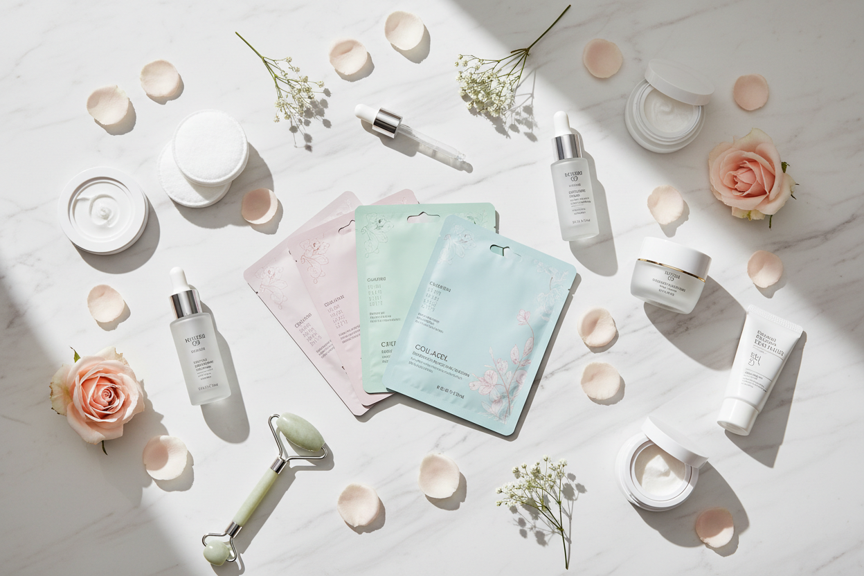 My products from Prettyskin Korea and most of them for face care, mask, collagen, retinol etc